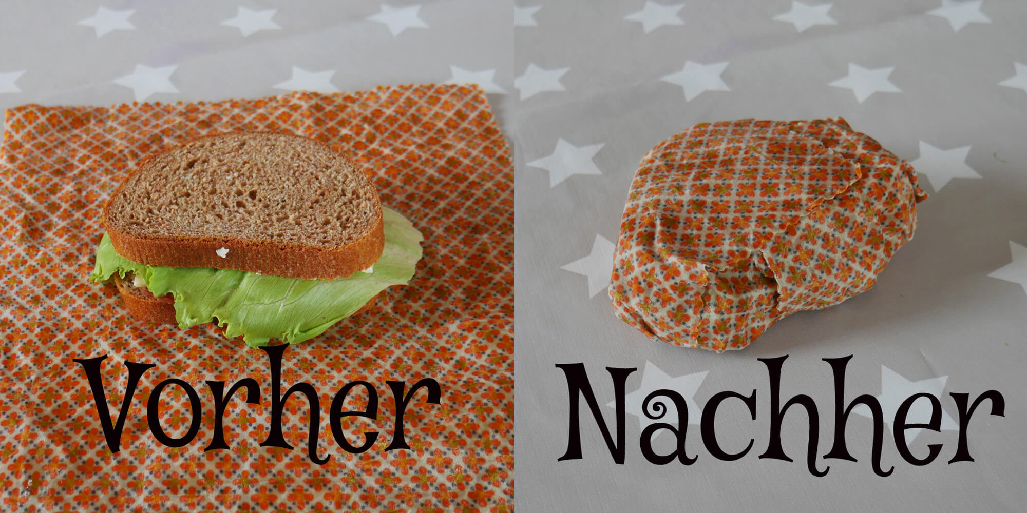 Sandwich im Bienenwachstuch